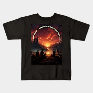 Campfire Crew: Starlit Memories Kids T-Shirt